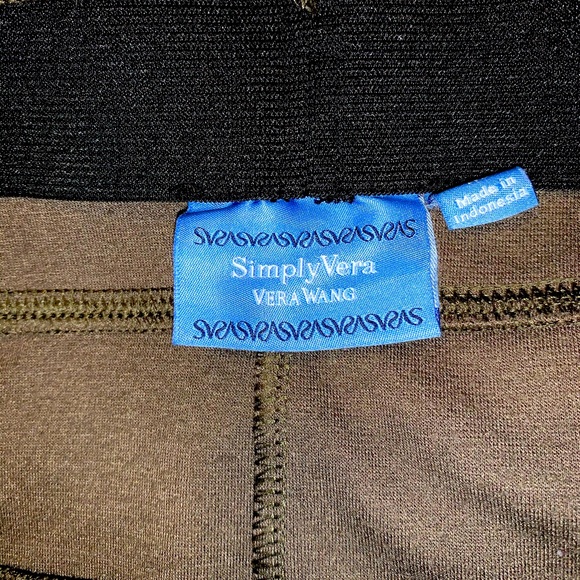 Simply Vera by Vera Wang Olive High Low Skirt Sz M - Picture 6 of 15